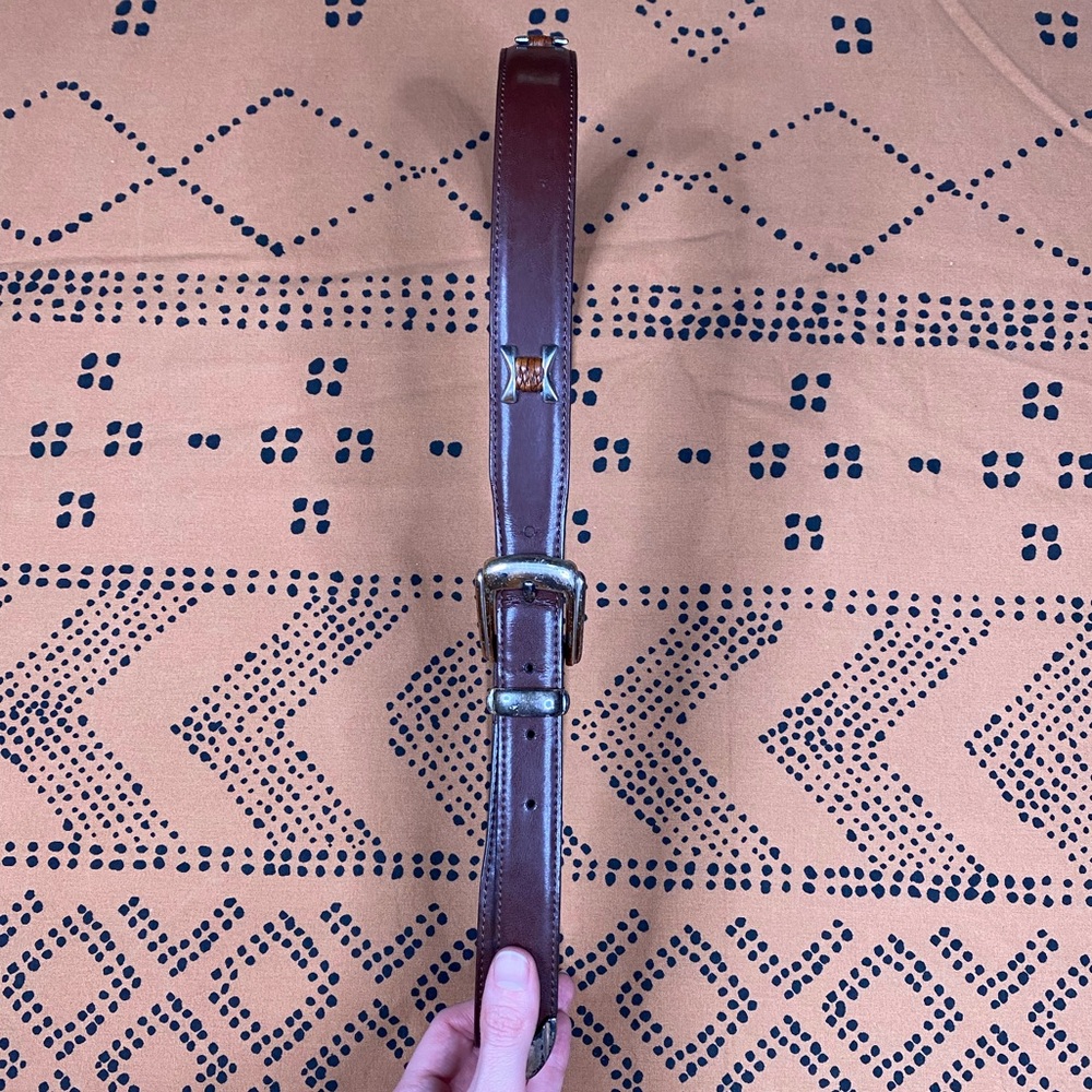 Western Brown Leather Belt 41"